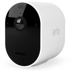 Arlo Pro 4 Security Camera Outdoor, 2K HDR, Wireless CCTV, 6-Month Battery, Colour Night Vision, 2-Way Audio, Built-in Siren, No Hub Needed, Free Trial of Arlo Secure Plan, White
