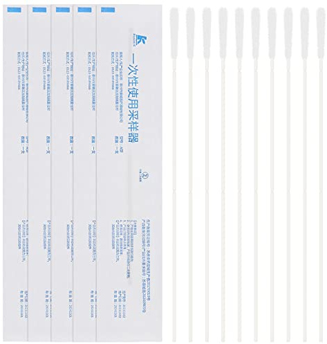 iplusmile 20Pcs Sterile Nasopharynxkarzinom Tupfer Baumwolle Tiped Applikatoren Nylon Beflockung Spitze