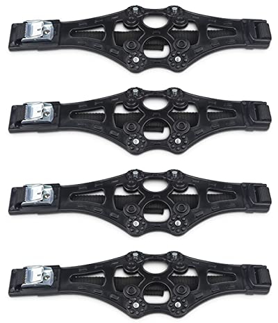 Für Jeep Grand Cherokee DREI Generationen 2005-2010. 8 Teile/Satz Autoreifen Winter Fahrbahn Sicherheit Reifen Schnee Einstellbare Anti-Rutsch-Rad TPU Ketten Schneekette (Farbe : Schwarz)