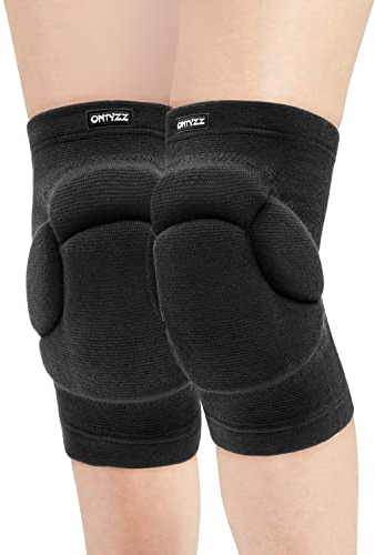 ONTYZZ Knieschoner Volleyball Erwachsene Junioren Knieschützer Weicher Kniepolster Hochelastisch Kniebandage Dick knieschutz zum Yoga Pilate Handball Basketball Tanzen Knieschoner XL