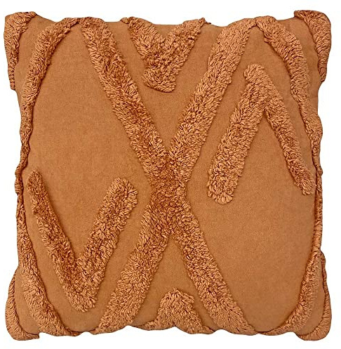 furn. Kamjo Cushion Cover, Cotton, Rust, KAMJO/CC3/RUS, 50 x 50cm