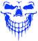 BYNYXI Schädel Motorhaube Aufkleber, Skelett Skull Autoaufkleber Totenkopf Heckscheibe Sticker Personalisiert Karosserie Lackkratzer Monster Aufkleber Totenkopfaufkleber Tattoo für Auto LKW-60cmx39cm