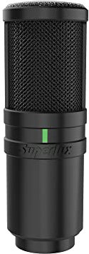 Superlux Microfono a condensatore da studio per registrazione/podcasting/live streaming/home studio/video YouTube (E205)