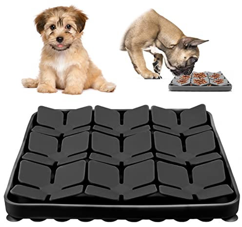 MplehDa Tapis de Chien Snuffle Mat, Silicone Tapis de Leche Chien, Tapis Léchage Chien, Gamelle d'alimentation Lente, Tapis éducateurs pour Chiens Dog Puzzle Toys Tapis de Fouille