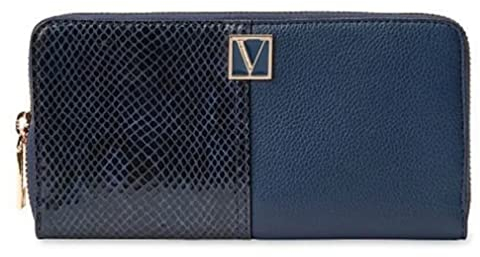 VictoriaS Secret PU Bi-Fold Wallet Female Wallet, Midnight Croc, Einheitsgröße, Kartenetui