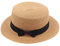 Damen SonnenhüTe Kreissäge Strohhut Natur für Herren & Frauen, Sommer Solide Strand Visor Sonnenhut Strandmütze Sonnenhüte mit Bogenknoten