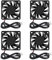 4 Stück 6010 Lüfter 60x60x10mm DC 5V, bürstenloser Ersatzkugellager Lüfter 60mm für DIY-PC-Gehäuselüfter USB Anschluss. Ideal zum Kühlen