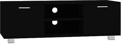 vidaXL Mobile Porta TV Nero 120x40,5x35 cm in Legno Multistrato