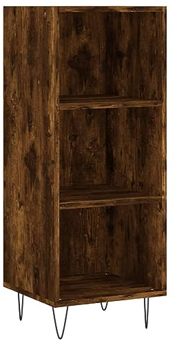 vidaXL Sideboard Räuchereiche 34,5x32,5x90 cm Holzwerkstoff