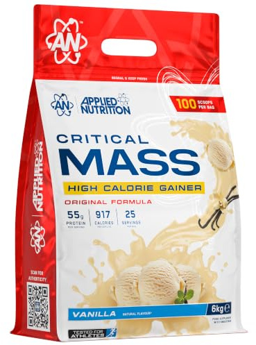Applied Nutrition Critical Mass Gainer, Vanille, 6kg, 25 Portions