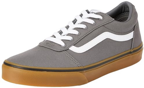 Vans Unisex Kids Ward Sneaker, Gum Pewter, 1 UK Child