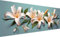 Diamond Painting XXL 240x80 cm, DIY Lilie Diamant Painting Bilder, 5D Blume Diamant Malerei Set, Diamant Kristall Strass Kreuzstich Painting, Diamond Painting Erwachsene Zimmer Dekoration Geschenk F-6
