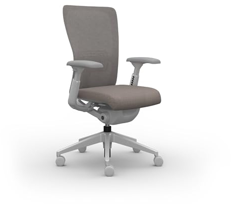 Haworth Bürostuhl Ergonomisch Zody – Drehstuhl mit Armlehne und Rollen – komfortabler Schreibtischstuhl für Büro und Homeoffice – (Riptide)