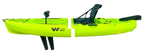 Kayak De Pesca Desmontable Samoa Long Wave - Rígido, Con Pedalera, De Mar, 1 Plaza Para Una Persona