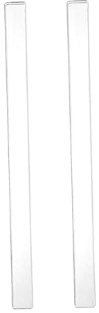 Generic Guides de Rouleau à Pâtisserie de 2mm D'épaisseur, En Acrylique de Qualité Alimentaire, Règle D'équilibre, Bandes à Rouler pour La Fabrication, 40 cm x 2.5 cm