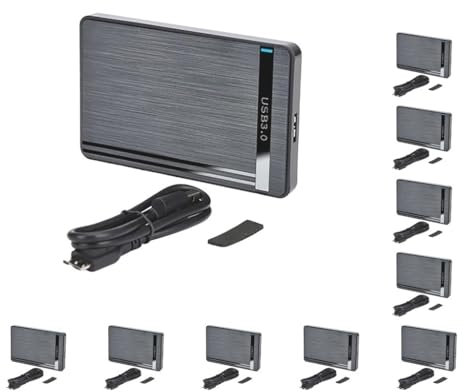 Lot de 10 boîtiers pour disque dur externe USB 3.0 2,5