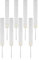 Griwiuiowe Monstera Lot de 8 tuteurs empilables en plastique pour plantes de sphaigne