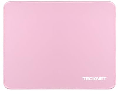 TECKNET Mouse Mat 270 x 210 x 3 mm Gaming Mouse Pad, Non-Slip Rubber Base, Waterproof Surface, Stitched Edges Mouse pad, Compatible with Laser and Optical Mice