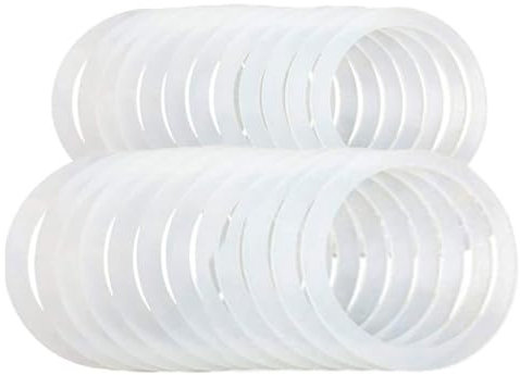 Ersatz-Glasdichtungen – Dichtungen für Gläser, Silikon-Glasdichtungen, auslaufsichere Silikondichtung, luftdichte Dichtungen, kompatibel mit 10 lebensmittelechten Gummidichtungen,