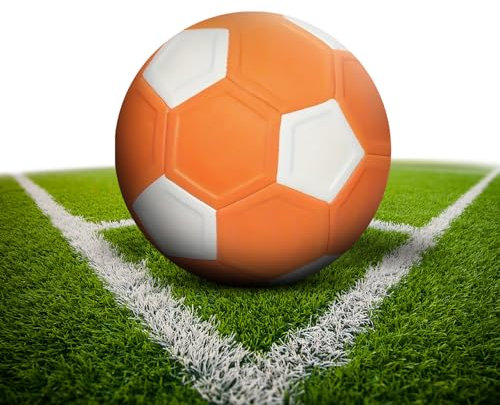 pwavum Fußball Curve Ball, Eva-Gummi Curveball, Professioneller Fussball Größe 5, Leder FußBall, Wasserdicht Ball Wettbewerb für Kinder Jugendliche Erwachsene