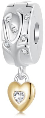 NINGAN 925 Argento Sterling Charm Albero Della Vita Clip Bead Compatibile Con Le Donne Braccialetto Fascino Perline, Famiglia, Amici, Mamme Regali Di Compleanno