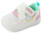 LACOFIA Zapatos Primeros Pasos Bebé Niñas Calzado Respetuoso Bebé Zapatillas Deporte con Suela Goma Antideslizante Bebé Blanco/Rosa 20 EU(CN 18)