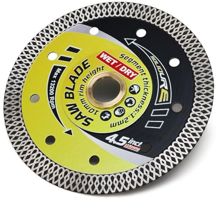 115mm Diamond Cutting Discs,Super Thin Ceramic Tile Blade Cut on Porcelain,Granite,Marble,Concrete,Tiles,Stones,Bricks & Ceramics