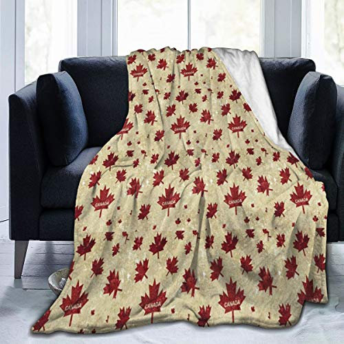 Kuscheldecke Ahorn Von Kanada Fleece Decke Hochwertige Wohndecke Gemütlich Flanell Decke Für Nickerchen Winter Bank L