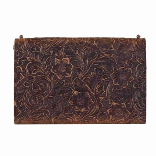 Leather Notebook, Drawing Book with Lock and Key Design 100 Sheets Journal Notebook for Students, Workers, Travelers, Artists, Designer (Brown)