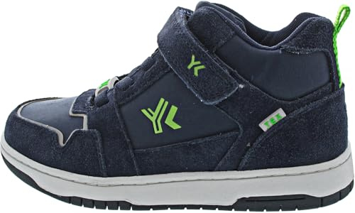 Lurchi 95l0103021 Sneaker, Marineblau/Limette, 28 EU Large, Marineblau, Limettengrün, 28 EU Large