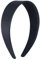 Breiter Haarreif 4CM Haarreifen Damen Breite, Klassisches Basic Schwarz Band Haarband für Damen aus Material, Elegantes Accessoire für Jeden Anlass