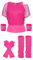 Outfit Damen, Netzshirt, Tank top, Beinwärmer, Netzhandschuhe, Kostüm 80er Jahre Netzoberteil Damen Tops Neon Shirt 80s Aerobic Outfit Kleidung Motto Party Mottoparty Accessoires