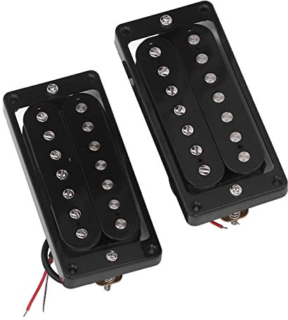 Delaman Pastilla de guitarra eléctrica Humbucking de 7 cuerdas, pastilla de guitarra eléctrica de metal, repuesto para instrumentos de cuerda, compatible con la mayoría de guitarras eléctricas