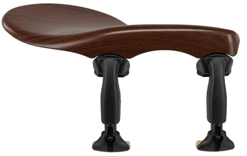 Wittner Chinrest Zuerich, side-mounted chinrest Viola, high-tech plastic, height adjustable, tilt adjustable, with screwdriver, rosewood coloured, Made in Germany, 259131P