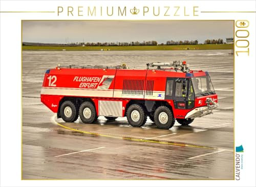 CALVENDO Puzzle FLF 60/110-11+1000P / Ziegler Z8 / Flughafen Erfurt-Weimar | 1000 Teile Lege-Größe 64 x 48 cm Foto-Puzzle für glückliche Stunden