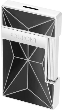 S.T. Dupont 028277 Feuerzeug Slimmy X Lack Schwarz/Chrom
