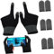 Operitacx 1Set Gaming Finger Sleeves for Mobile Phone Touch Screen Gloves with Elastic Gaming Gloves for Sweaty Hands Enhanced Dexterity Precision Touch Control