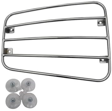 Rear Racks Motorcycle Universal Fuel Gas Tank Luggage Rack Shelf Holder Bracket With Suction Cups Motorcycle Rack(Silver)