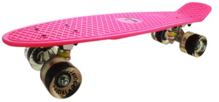 Ridge PB-27-Pink-Clear Skateboard, Pink/Clear, 69 cm