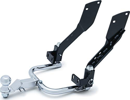 Kuryakyn 7657 Motorcycle Accessory: Receiver Hitch with 1-7/8 Diameter Trailer Hitch Ball for 2014-19 Harley-Davidson Touring Motorcycles, Black/Chrome