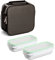 Tatay Urban Food Prime - Bolsa Térmica Porta Alimentos, 4,7L de Capacidad, con 2 Tuppers Herméticos de 0,75L de Plástico Libre de BPA, Color Gris. Medidas 25,5 x 11 x 24,5 cm