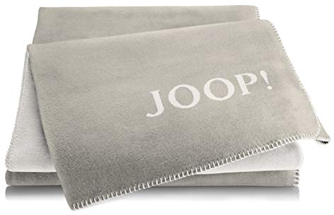 Joop!® Uni-Doubleface I flauschig-weiche Kuscheldecke Sand-Pergament I Wohndecke aus Baumwollmischgewebe in beige I Tagesdecke 150x200cm | nachhaltig produziert in Deutschland I Öko-Tex Standard 100