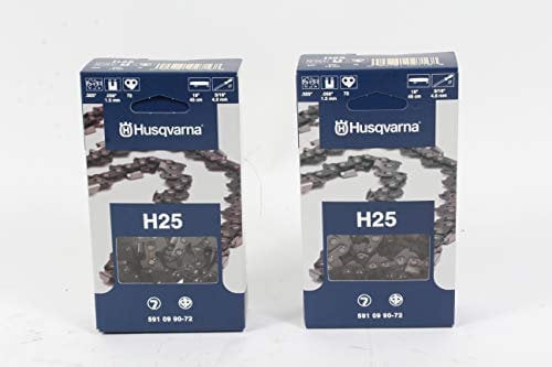 2 Pack Husqvarna 591099072 18 .325 .058 72DL Chainsaw Chain Loop 501840472