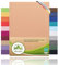 leevitex® Premium Kinder Spannbettlaken | 1 Spannbetttuch | für Babybett & Kinderbett 70 x 140 cm | 100% hochwertige Mako-Jersey-Baumwolle - 170 g/m² | Öko-Tex | Leinen/Apricot