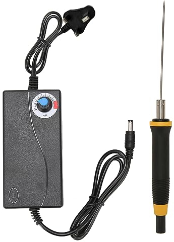 Foam Cutter, 36W Fast Heating Foam Cutter Ergonomic and Anti Slip Handle Hot Wire Cutter Temperature Control Electric Hot Knife Electric Hot Wire Foam Cutting Tool (UK Plug)