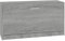 vidaXL Banco Zapatero Madera contrachapada Gris Sonoma 80x24x45 cm