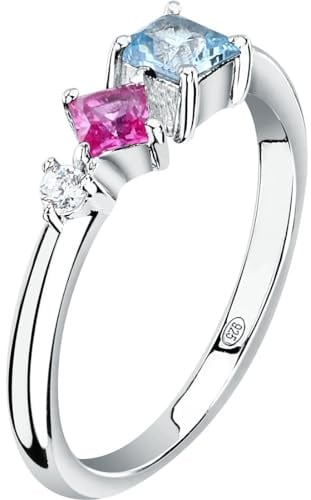 CHRIST Damen-Ring 925er Silber, recycelt Zirkonia