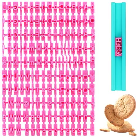 Coptiner 140 Stück Keksstempel Buchstaben Alphabet Buchstaben Stempel Ausstecher Cookie Stamp Ausstecher, Buchstaben Fondant Schimmel Keksstempel Buchstaben für Kuchen Plätzchen Marzipan Clay