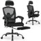 DUMOS Bürostuhl Ergonomisch EIN Schreibtischstuhl mit Komfortarmlehnen Ausgestattet mit Einer Bequemen Lendenwirbelstütze und Fußstütze Office Chair Geeignet für Zuhause