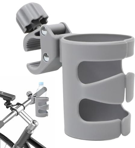 Flaschenhalter für Rollstuhl und Kinderwagen, stoßfester Getränkehalter, vielseitiges Zubehör für einfachen Zugriff, ideal für Eltern und Betreuer, Kinderwagen und Rollstuhl-Flaschenhalter